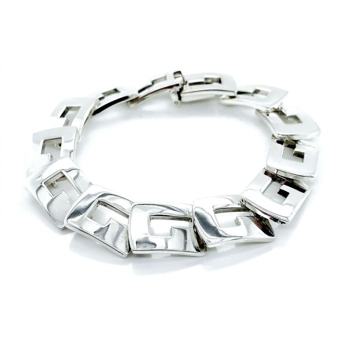 Ladies Gucci Silver Logo Bracelet