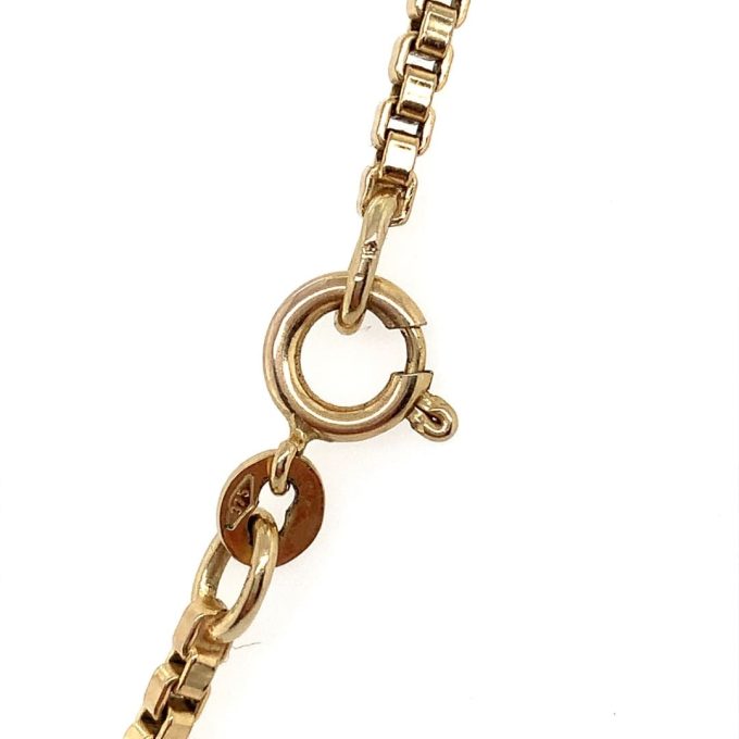 9ct Gold Box Link Chain - 24 Inch