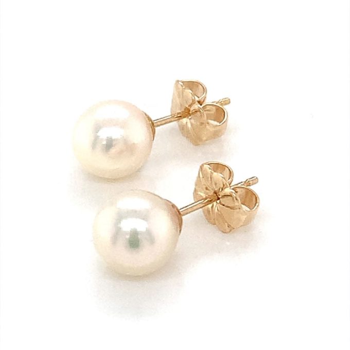 9ct Gold Pearl Stud Earrings