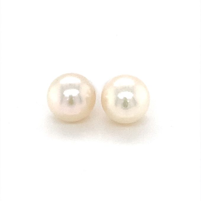 9ct Gold Pearl Stud Earrings