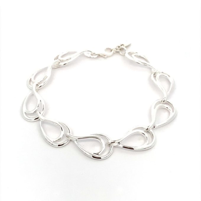 Silver Looped Link Bracelet
