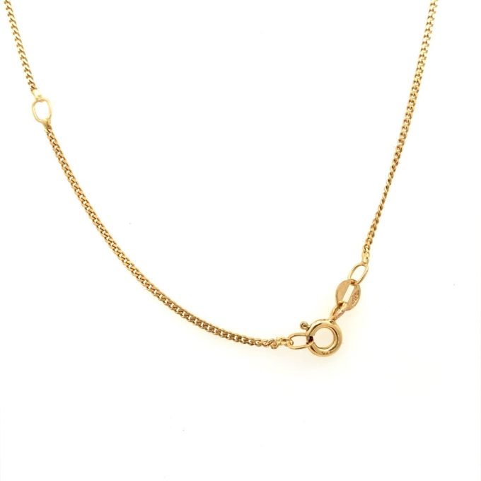 Black Pearl Yellow Gold Necklace