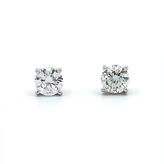 0.80ct Diamond White Gold Stud Earrings