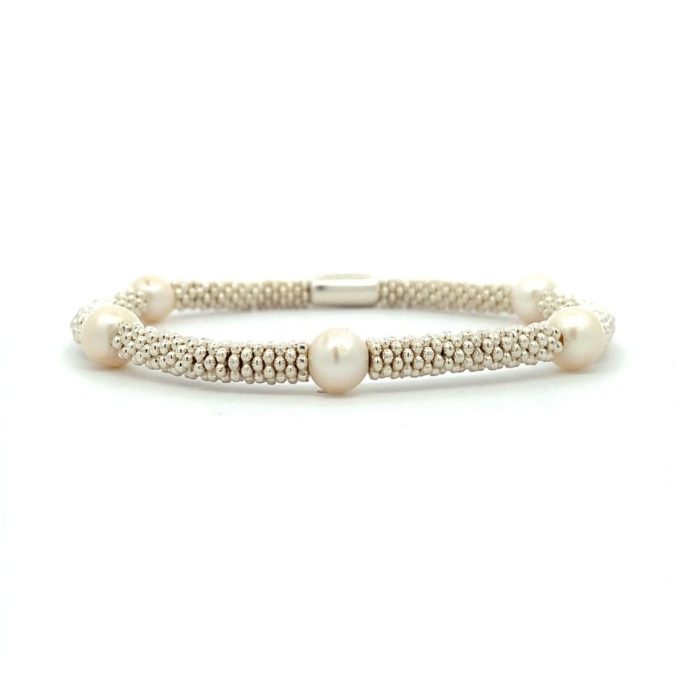 Links of London Silver Pearl Stretch Bracelet 2002106