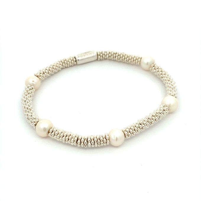 Links of London Silver Pearl Stretch Bracelet 2002106