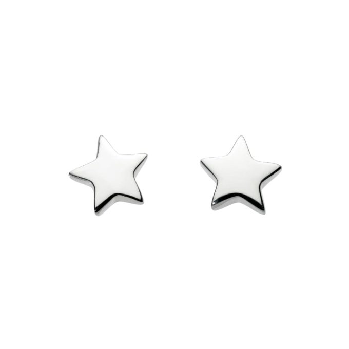 Silver Star Stud Earrings