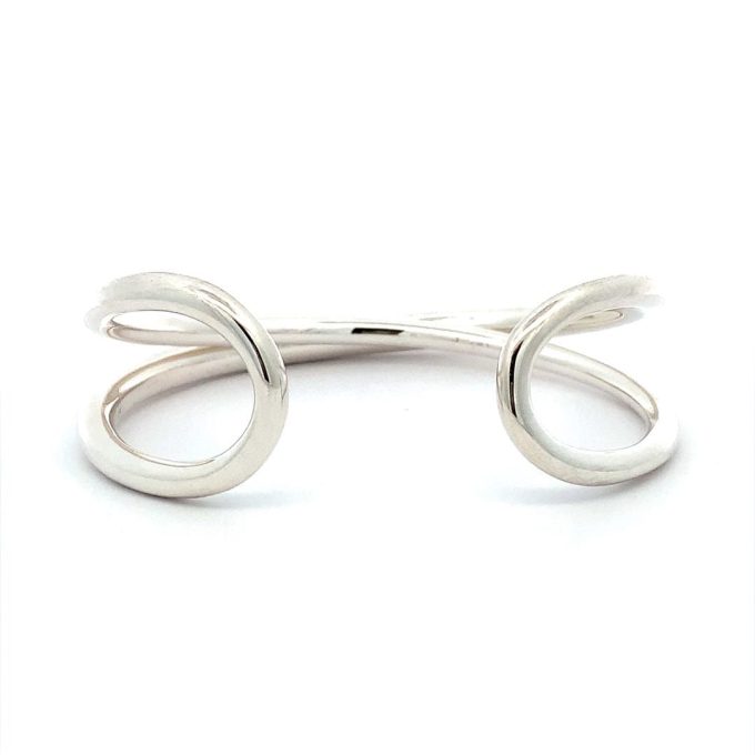 Silver Looped Cuff