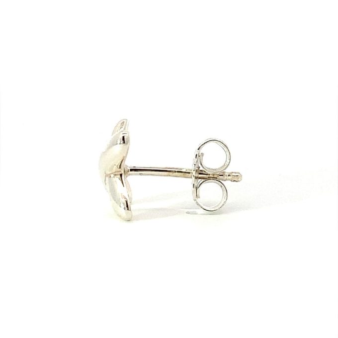 Silver Kiss Stud Earrings