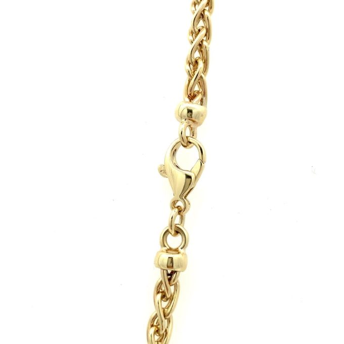 English Made Yellow Gold Spiga Chain