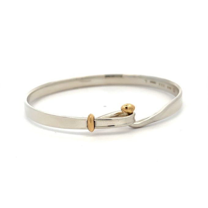 Georg Jensen Silver & Gold Torun Bangle