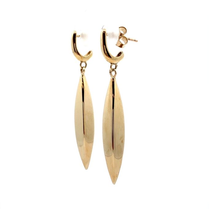 Long Torpedo Drop Earrings