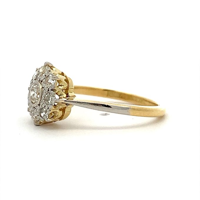 Vintage Diamond Cluster Ring