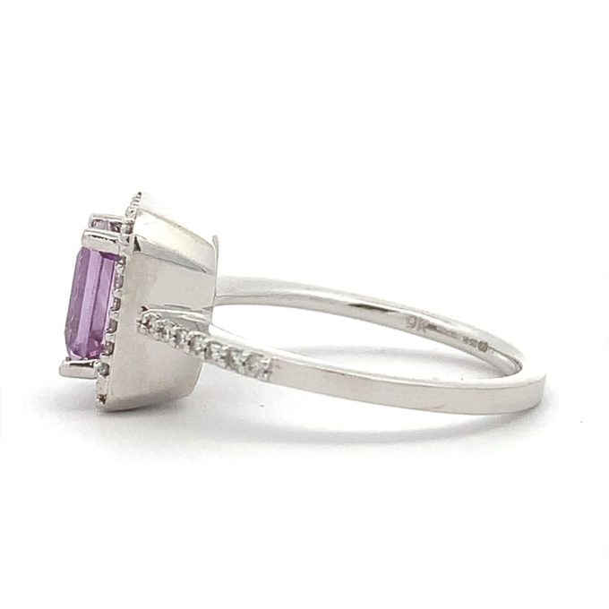 Amethyst and Diamond Dress Ring