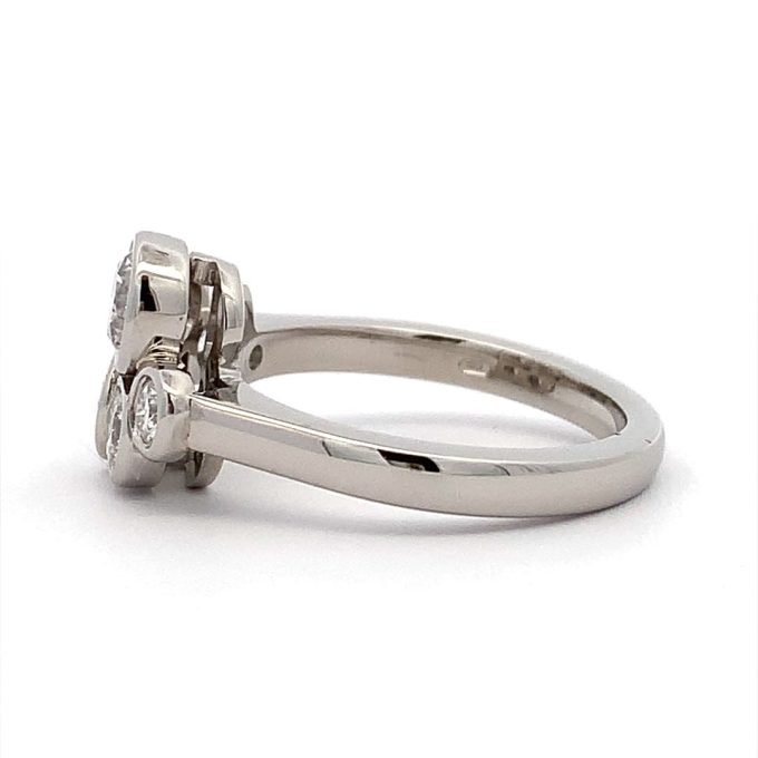 1.35ct Diamond Platinum Pop Ring