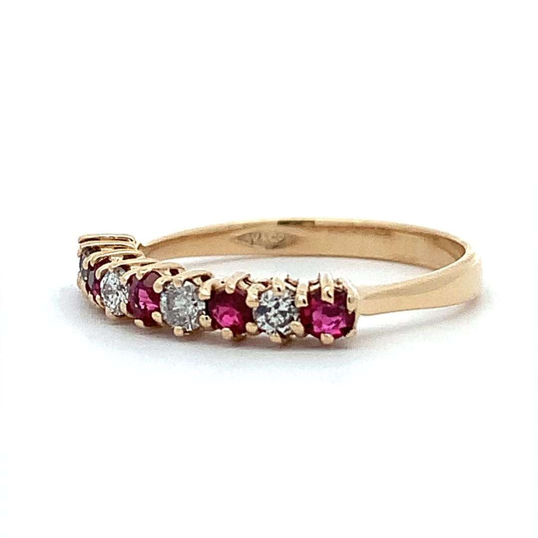 Ruby and Diamond Eternity Ring