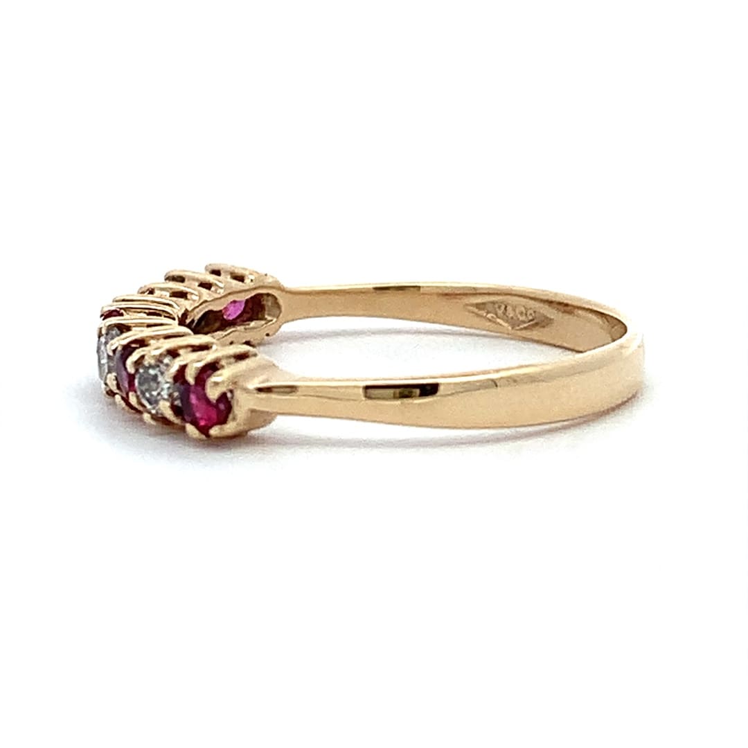 Ruby and Diamond Eternity Ring