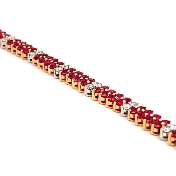 Ruby and Diamond Dress Bracelet