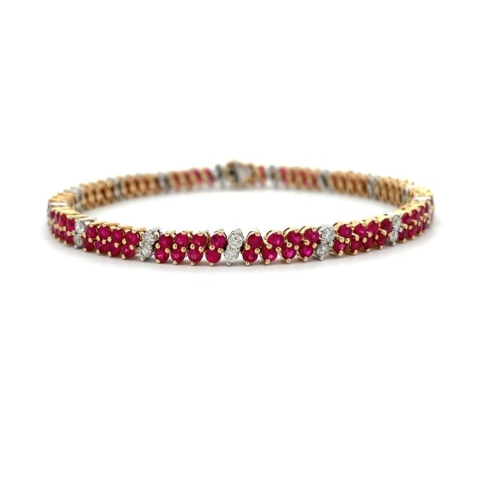 Ruby and Diamond Dress Bracelet