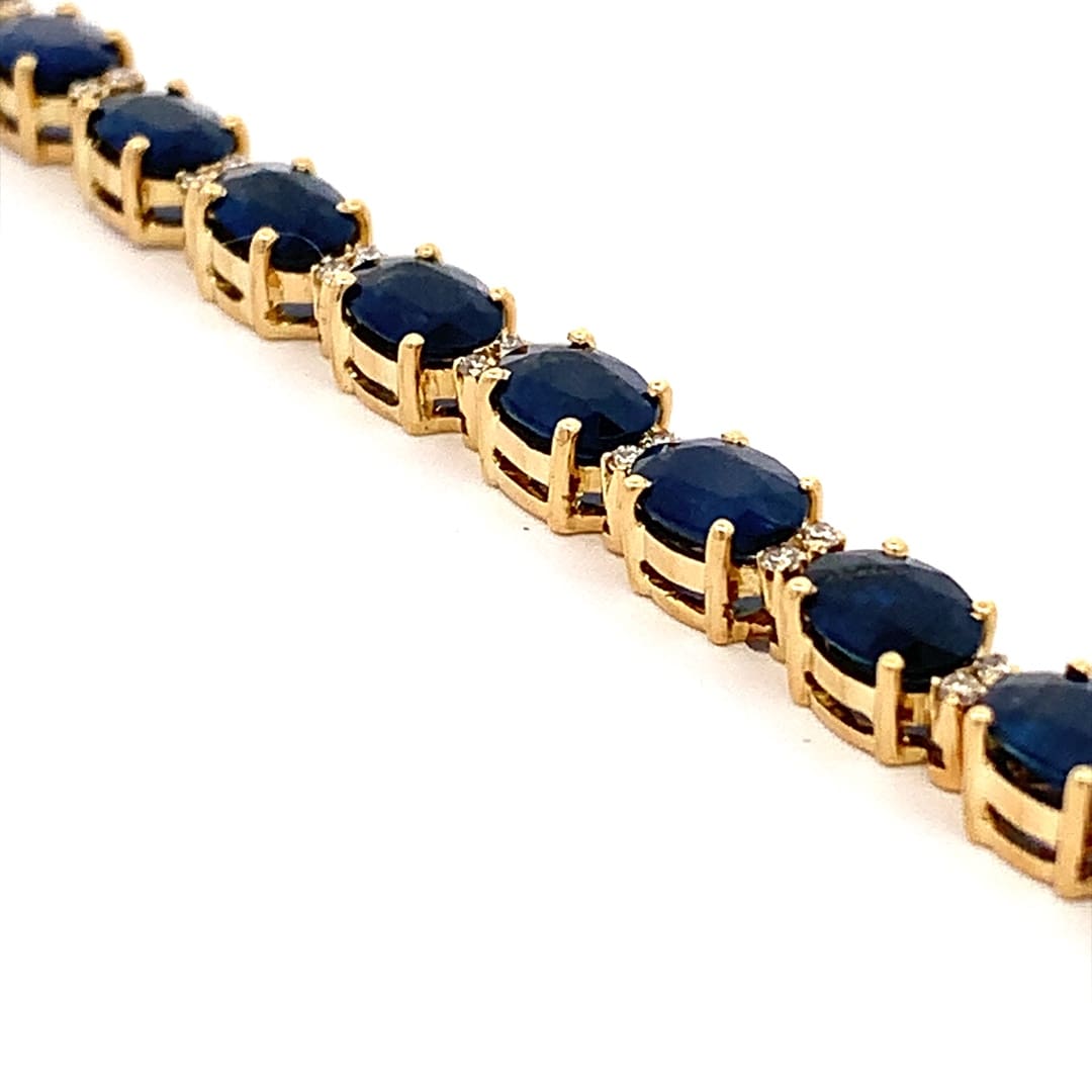 Sapphire and Diamond Dress Bracelet