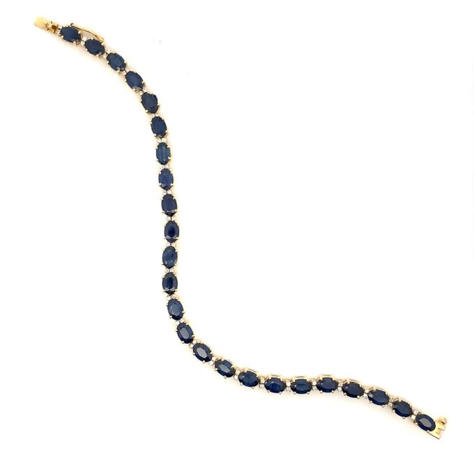 Sapphire and Diamond Dress Bracelet