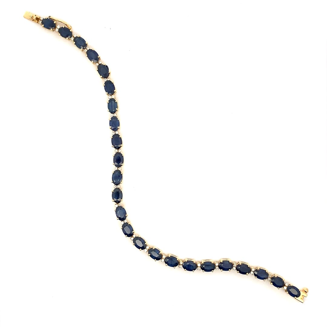 Sapphire and Diamond Dress Bracelet