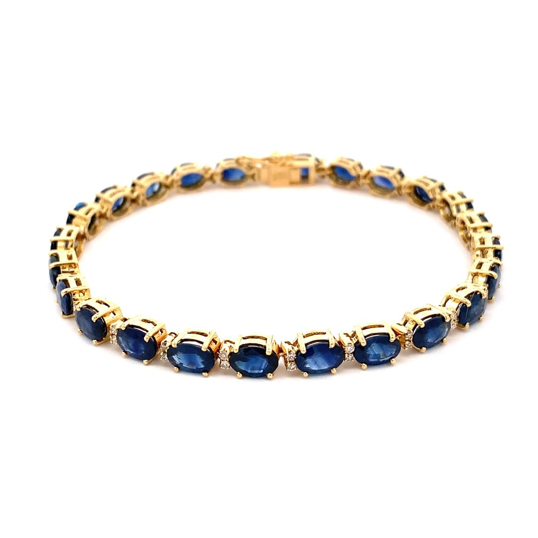 Sapphire and Diamond Dress Bracelet
