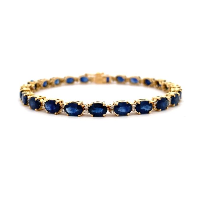 Sapphire and Diamond Dress Bracelet