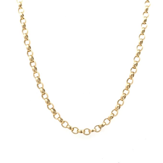 9ct Gold Belcher Link Chain - 20 Inch
