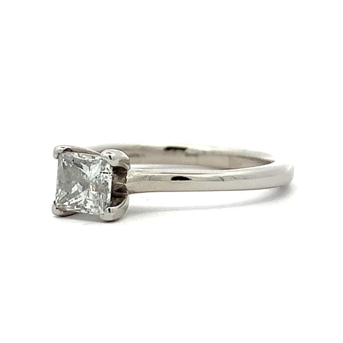 0.55ct Princess Diamond Platinum Solitaire Ring