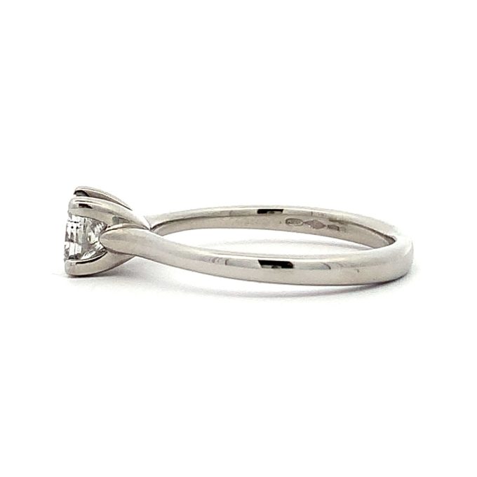 0.55ct Princess Diamond Platinum Solitaire Ring