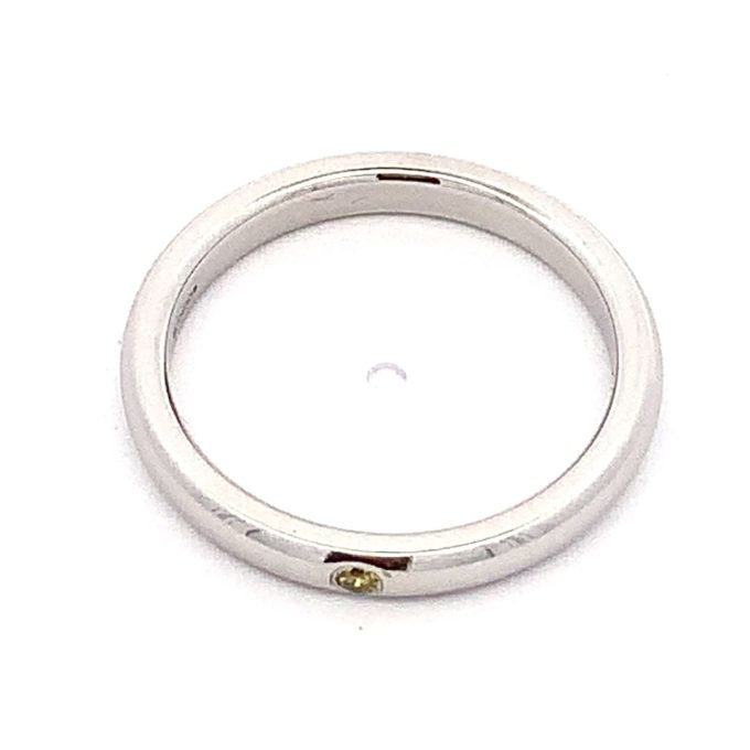 Tiffany & Co. Yellow Diamond Platinum Band