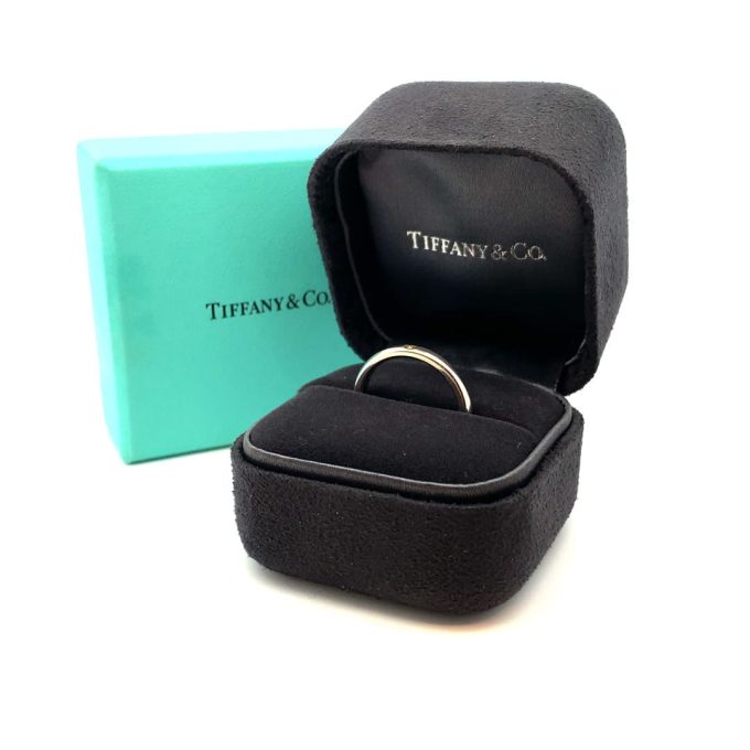 Tiffany & Co. Yellow Diamond Platinum Band
