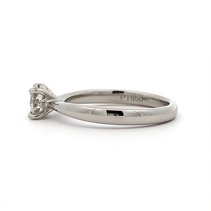 0.50ct Diamond Platinum Solitaire Ring