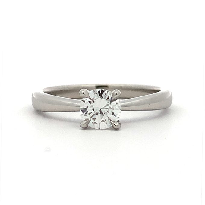 0.50ct Diamond Platinum Solitaire Ring