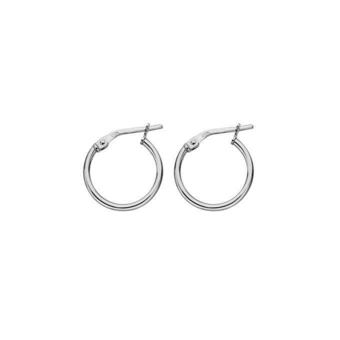 Silver Hoop Earrings 16mm