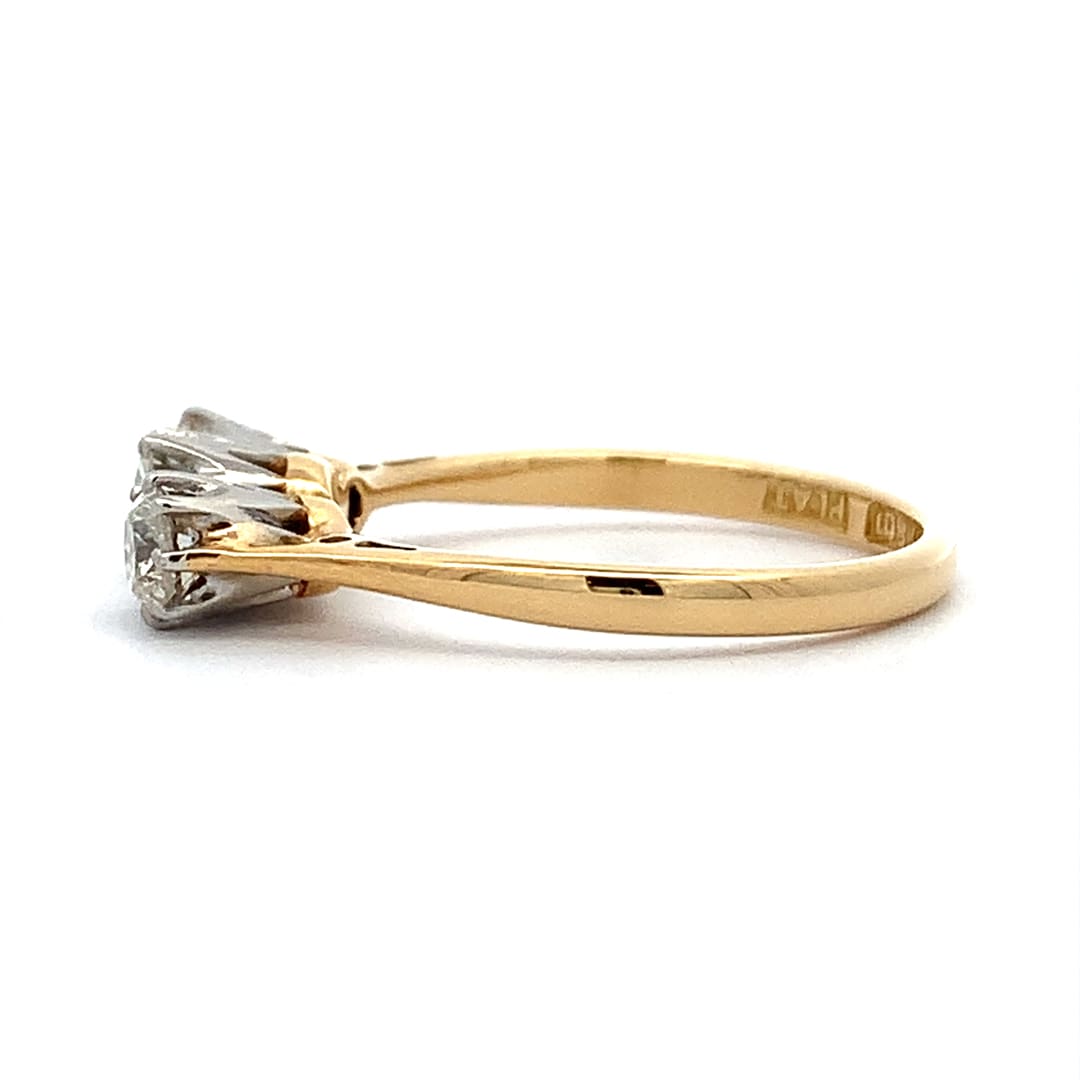 Vintage 0.50ct Diamond Trilogy Ring