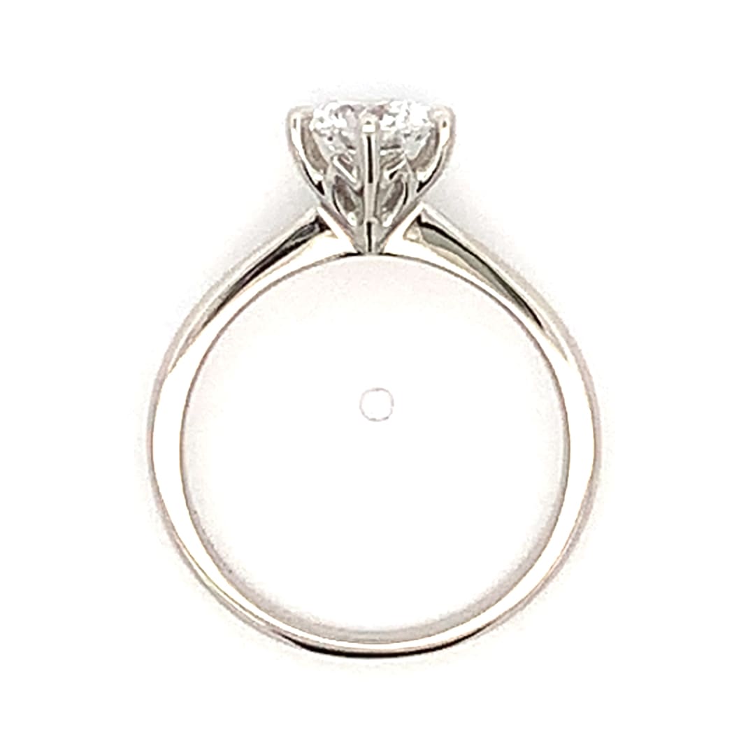 1.02ct Diamond Platinum Solitaire Ring
