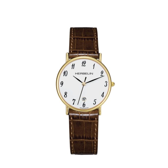 Herbelin Gents Gold Classique Watch 12443P28MA