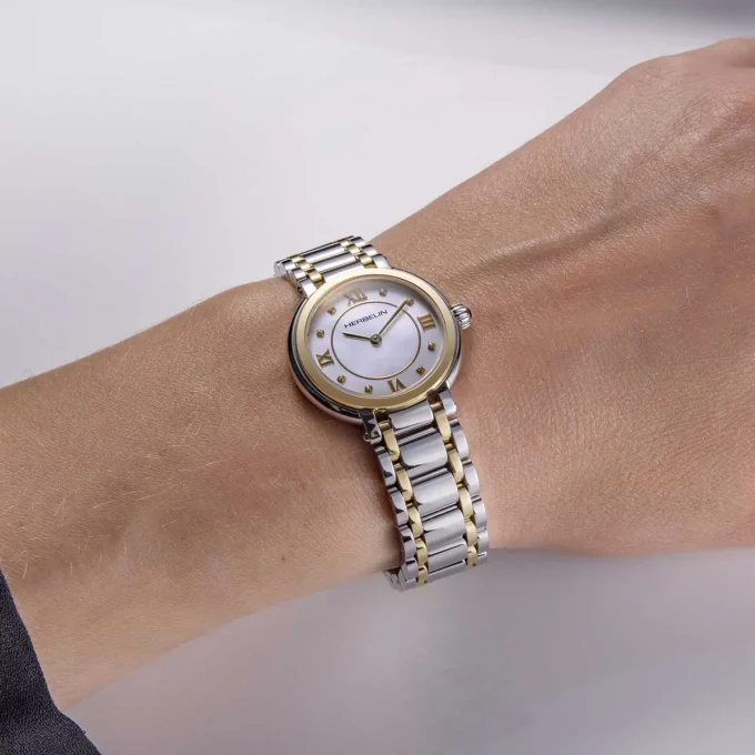 Herbelin Ladies Steel & Gold Galet Watch 17430BT59