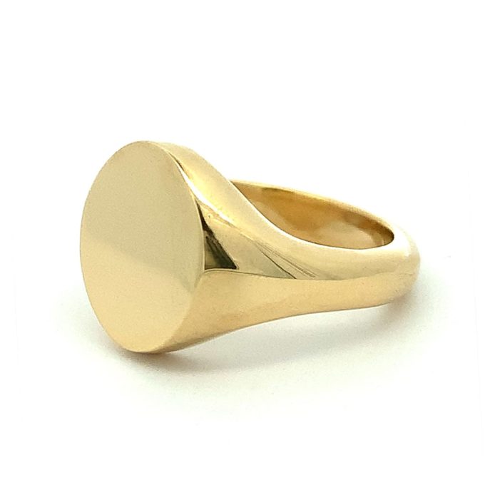 18ct Oxford Ultra Signet Ring 14 x 12mm