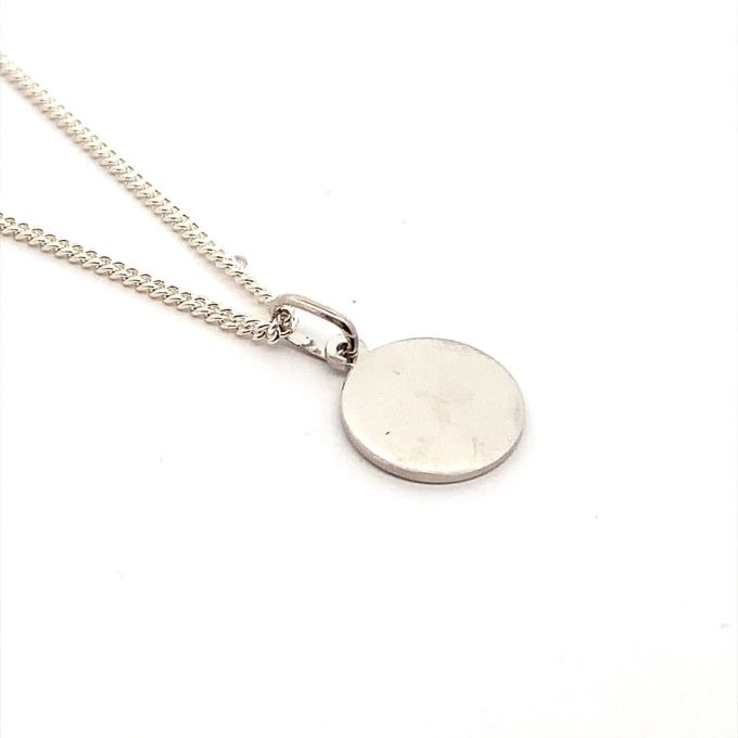 12mm Silver Saint Christopher Pendant & Chain