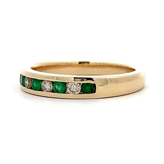 Emerald & Diamond Eternity Ring