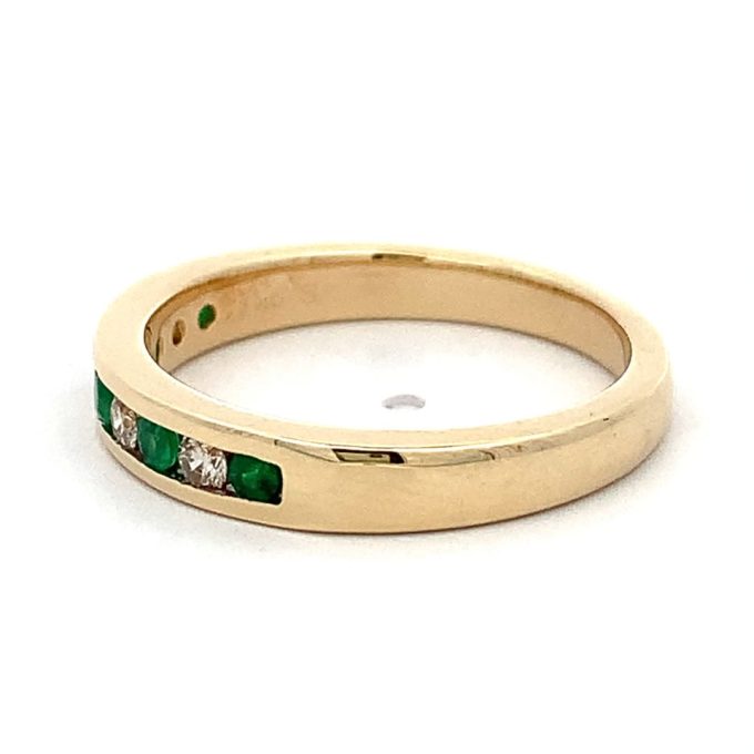 Emerald & Diamond Eternity Ring