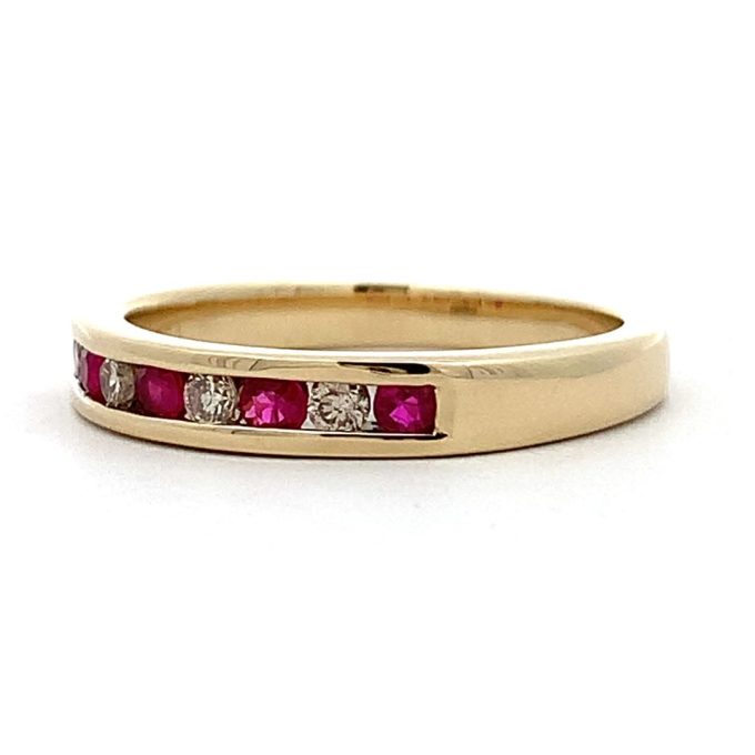 Ruby & Diamond Eternity Ring