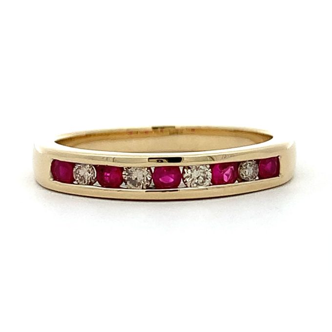 Ruby & Diamond Eternity Ring