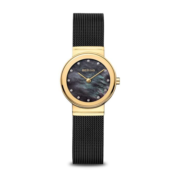 Bering Gold and Black Mirror Watch 10126-132