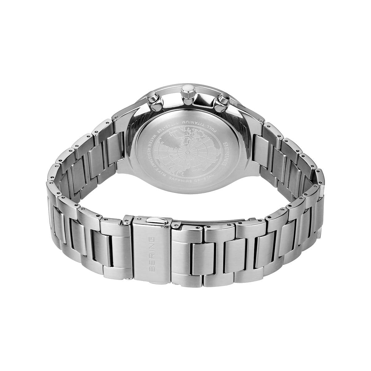 Bering Blue Titanium Gents Chrono Watch 11743-709