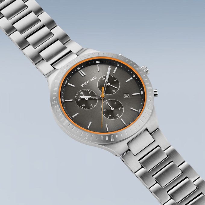 Bering Blue Titanium Gents Chrono Watch 11743-709
