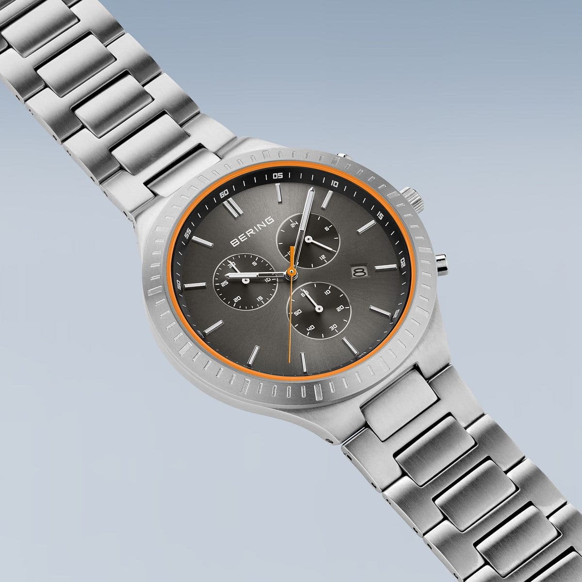 Bering Blue Titanium Gents Chrono Watch 11743-709