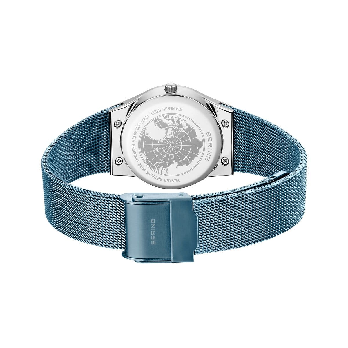 Bering Ladies Blue Steel Watch 12927-308